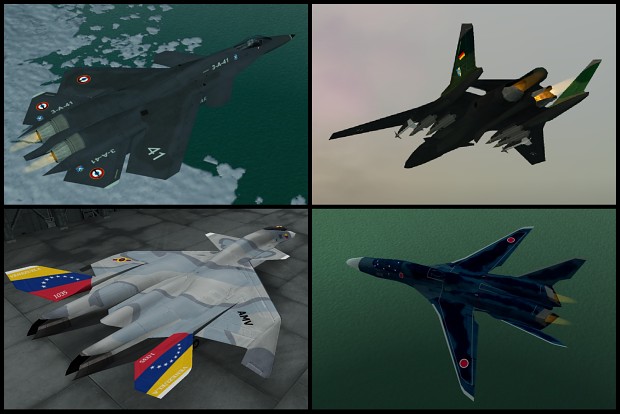 Fictional planes - Real life Air Forces 2
