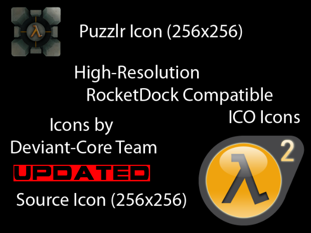 Updated HD Puzzlr and HL2 Icons