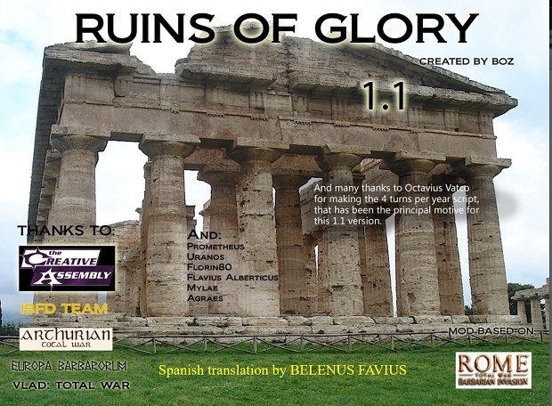 Ruins of Glory v1.2 translation to Spanish
