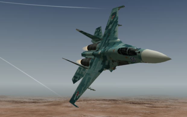 Modernized Digital Russian Air Force Su-27 Flanker-B