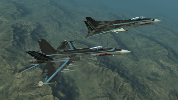 F-18E and F-14D -Maverick | Scarface-