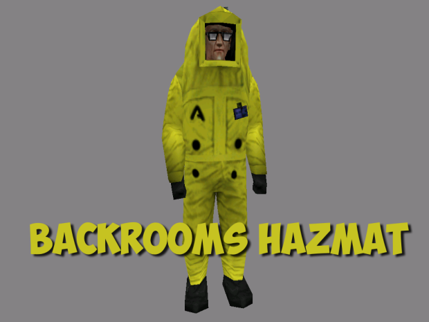 Hazmat guy from Backrooms for cleansuit scientist