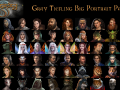 Gray Tiefling big portrait pack for Wizardry 8