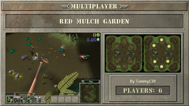 Red Mulch Garden