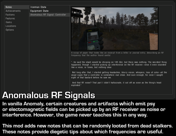 Anomalous RF Signals 1.2