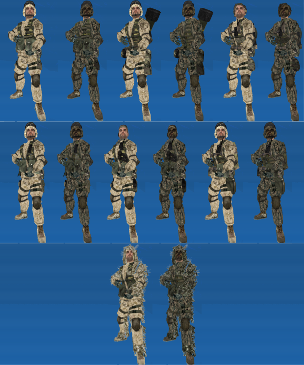 BF2 US Soldier models