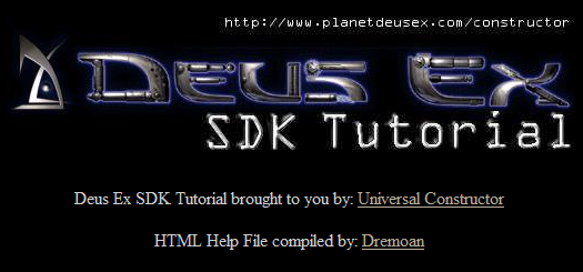 Deus Ex Universal Constructor tutorials