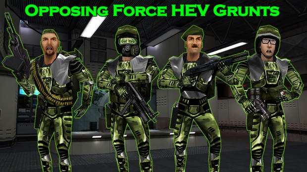 Opposing Force HEV Grunts (Compatable with Half Life and Opposing Force)