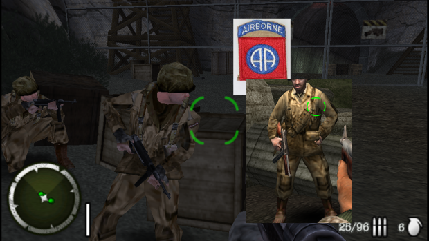 82nd Airborne texture skin for Medal of Honor: Heroes 2