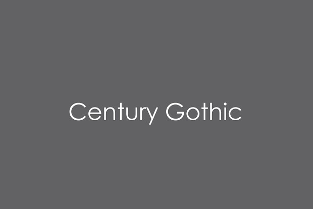 Century Gothic Fonts