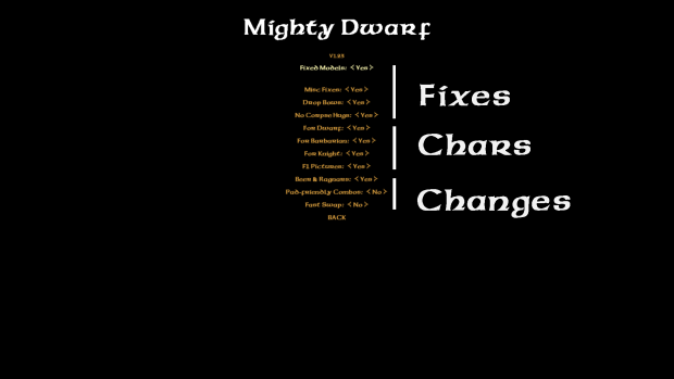 Mighty Dwarf Mod v1.23
