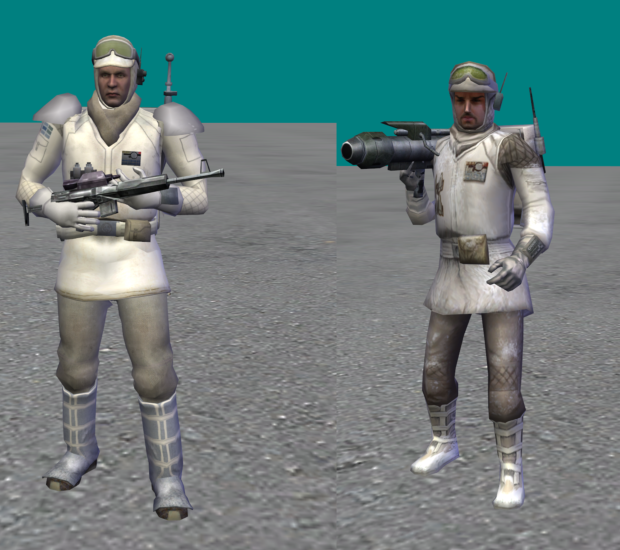 Arctic Hoth Rebel Soldier and Bazooka Trooper
