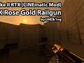 24K gold classic railgun for Quake II RTX mod (v1.08262023)