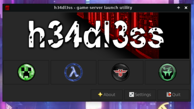 h34dl3ss - game server launch utility v2.5