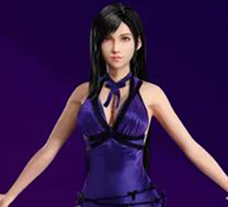 Final Fantasy VII Remake Tifa Purple Dress