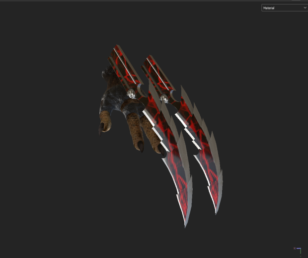 [ TEXTURE ] Black/Silver/ Blades with Red Pattern made by vhetration