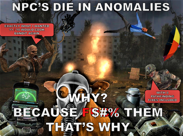 NPCs Die in Anomalies Improved