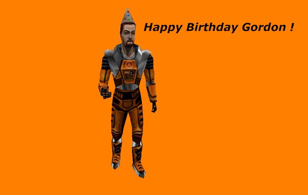 Birthday Gordon Player Model- Celebrating 25 years of Half-Life!