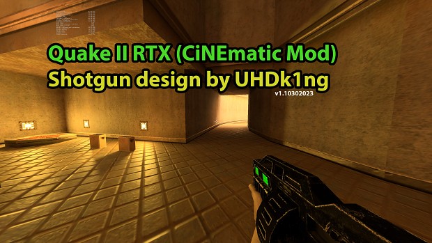 CiNEmatic Mod for Quake II RTX - redesigned 3D RTX Shotgun v1.10292023