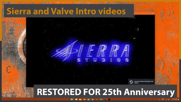 Sierra and Valve's intro videos restored