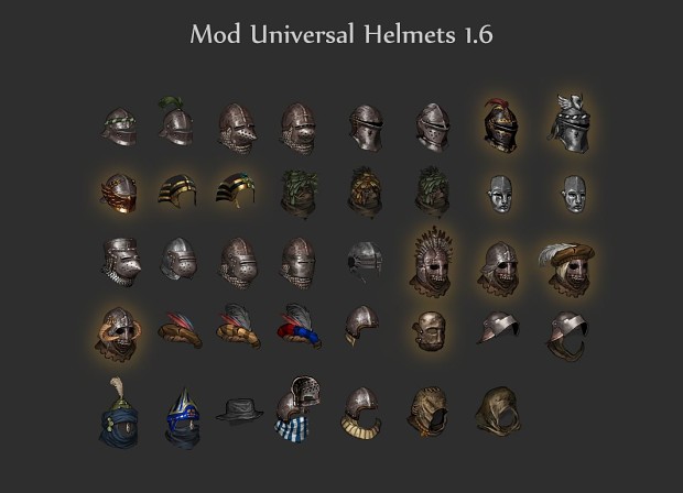 mod Universal Helmets 2.0 Extended