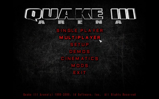 HD Main Menu for Quake 3