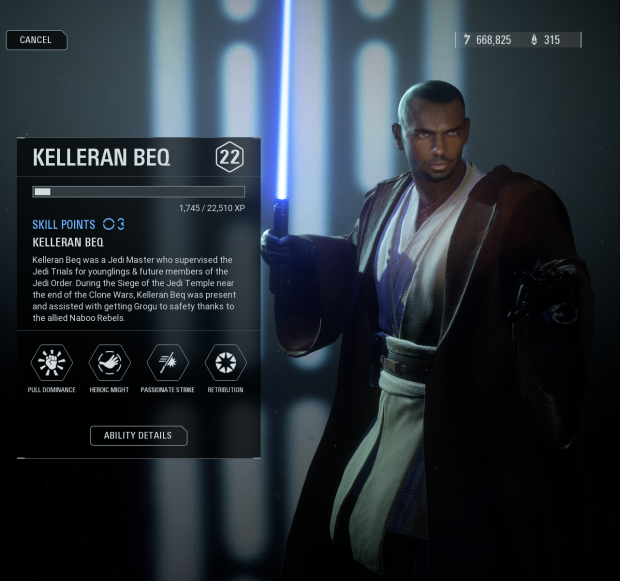 Jedi Master Kelleran Beq