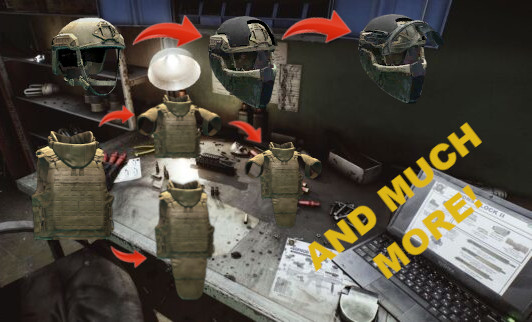 [DLTX]EFT Modular Helmets and Armors Rework