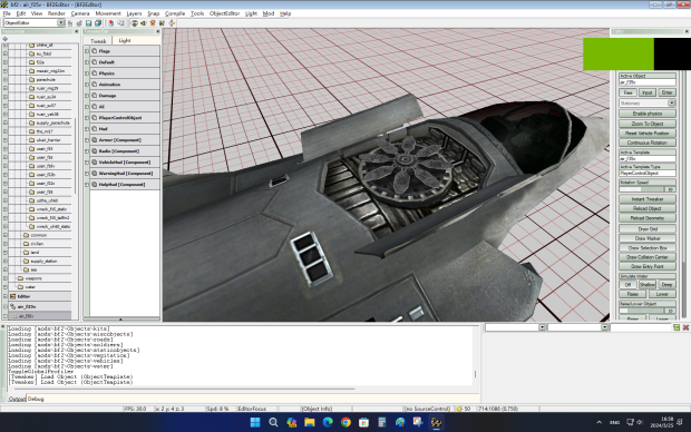F35 fighter jet modified to add turbine engine fan blade attachment