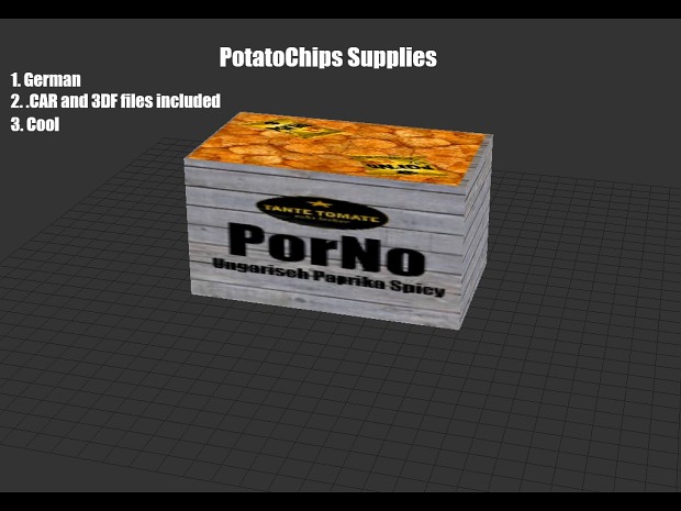 German potato chips model pack