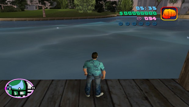 New realistic water for Grand Theft Auto Vice City