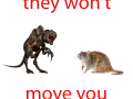 Rats and Tushkans don't push