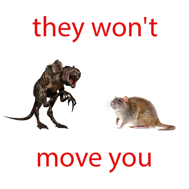 Rats and Tushkans don't push