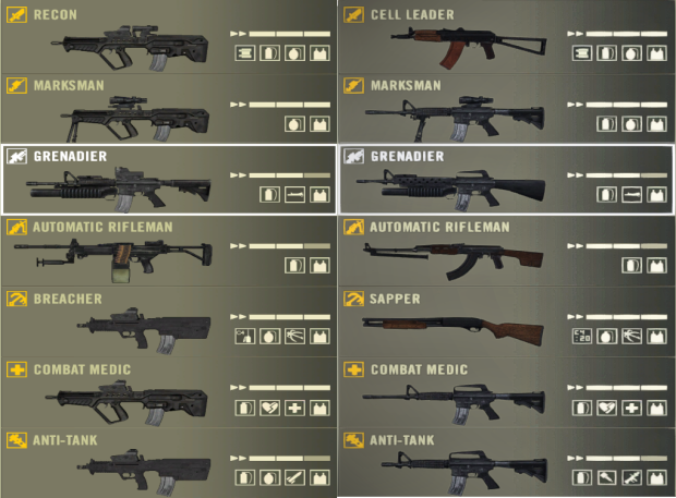 Weapon Icons for some of PR weapons