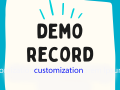 demorecord customization