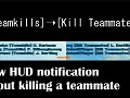 New HUD notification about killing teammates in BF2