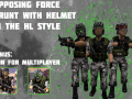 OpForce Hecu grunts with helmets in the HL1 style
