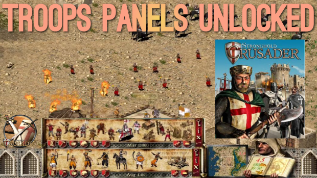 Stronghold crusader TROOPS PANELS Unlocked Trainer