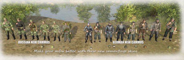 Russian and German camouflage skins