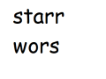 starr wors final relese