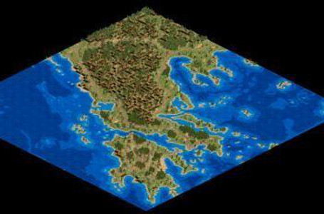 A map of Greece by Den Cekke