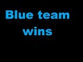 Blue team wins