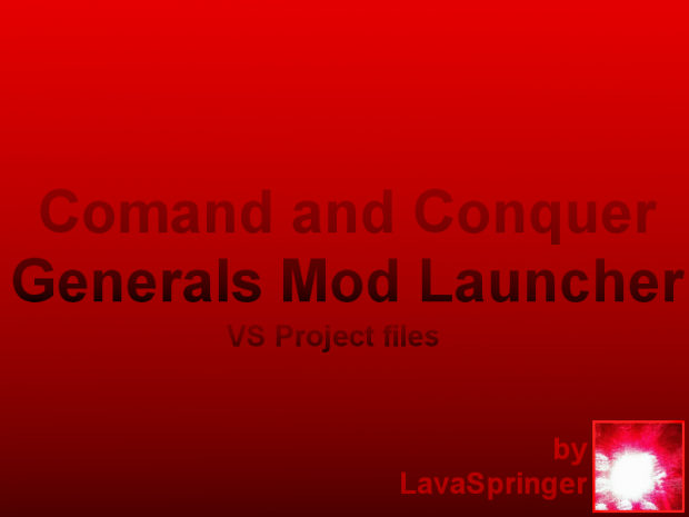 Command & Conquer Generals Mod Launcher(VSProject)