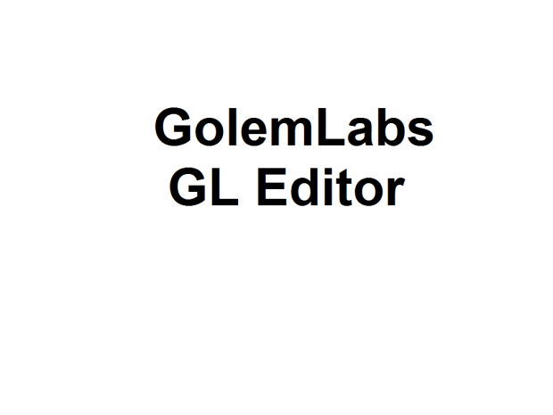 Golem Labs GL Editor