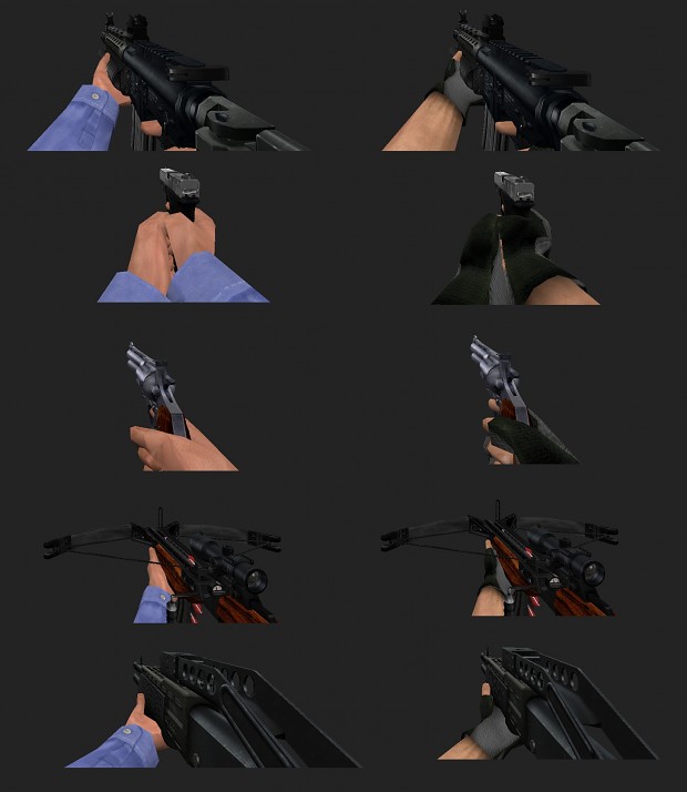 DiamonD's Pack Weapons with BS-OP4 Hands