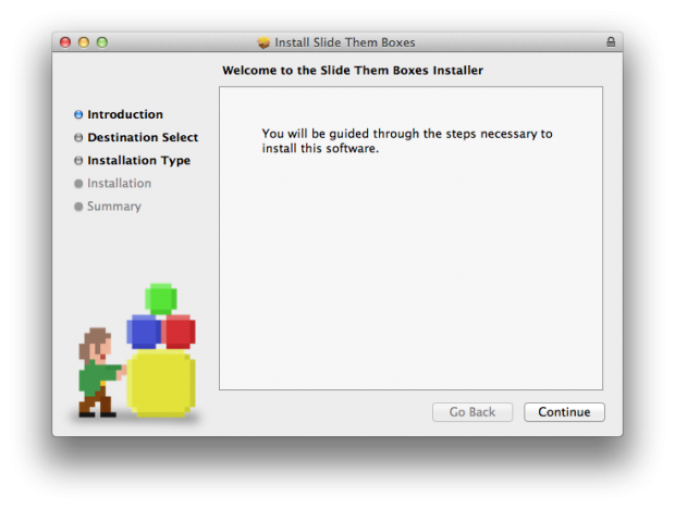 Slide Them Boxes - Mac OS X Installer