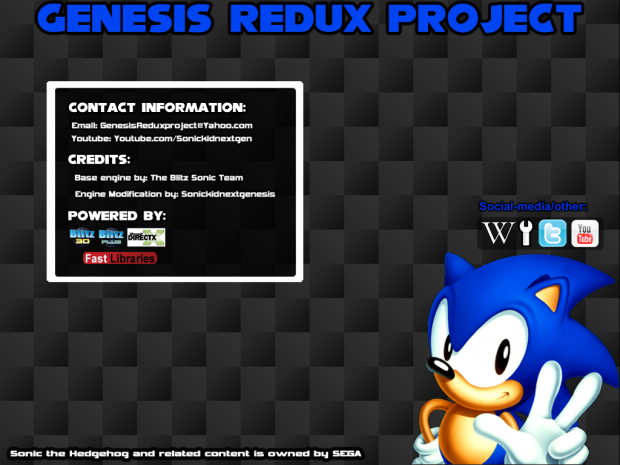 Genesis Redux Project - Version 1.0.0