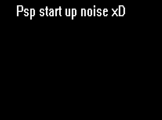 Psp game start  sound