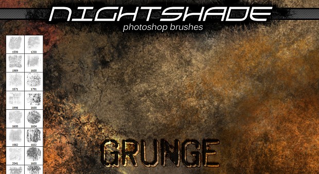 Nightshade grunge brushes