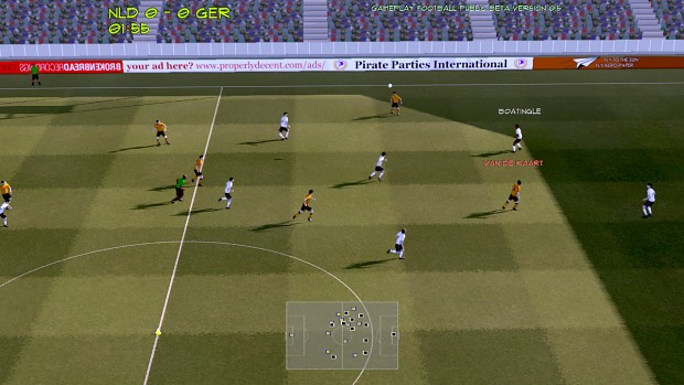 Gameplay Football public beta 0.8 (Linux version)
